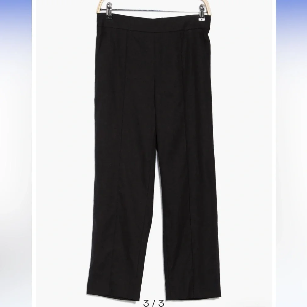 Vince Mid Rise Tapered Pull-On Pants - Soft Black